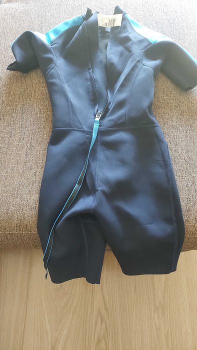 Fato Surf de Verão para Criança Azul Neoprene 1,5 mm OLAIAN 12 anos