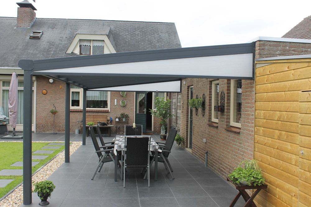 Pergola tarasowa z dachem z poliwęglanu – pomiar + montaż | Wieluń