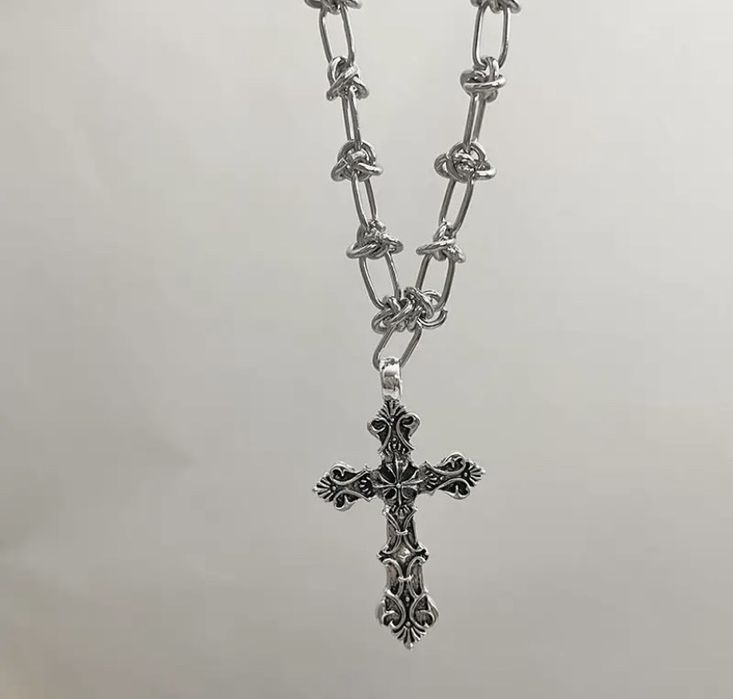 Новий чоловічий кулон хрестик, вінтажний хрестик, кулон хрест