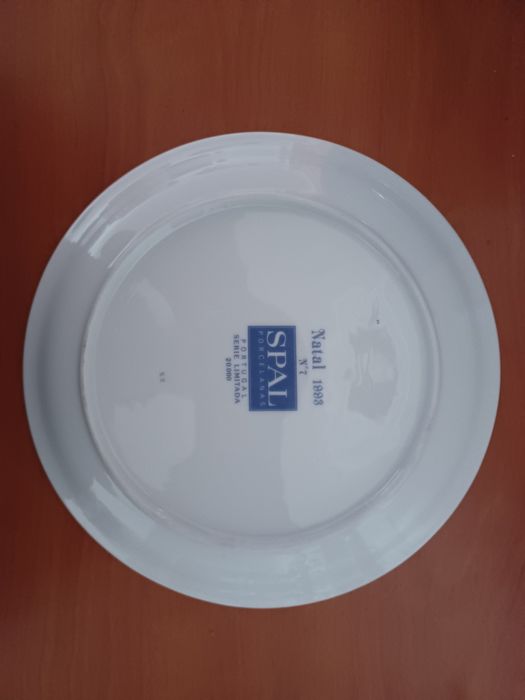 Prato de Natal n° 7 de 1993 da SPAL Porcelanas - Série limitada