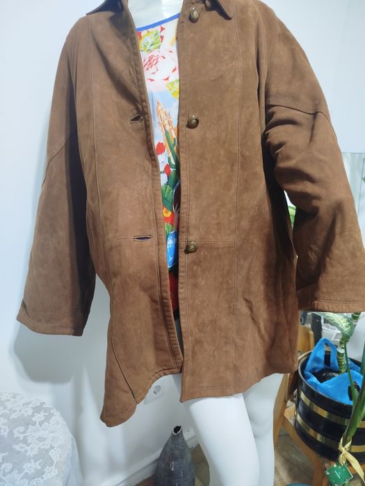 Casaco comprido em pele genuína GMB