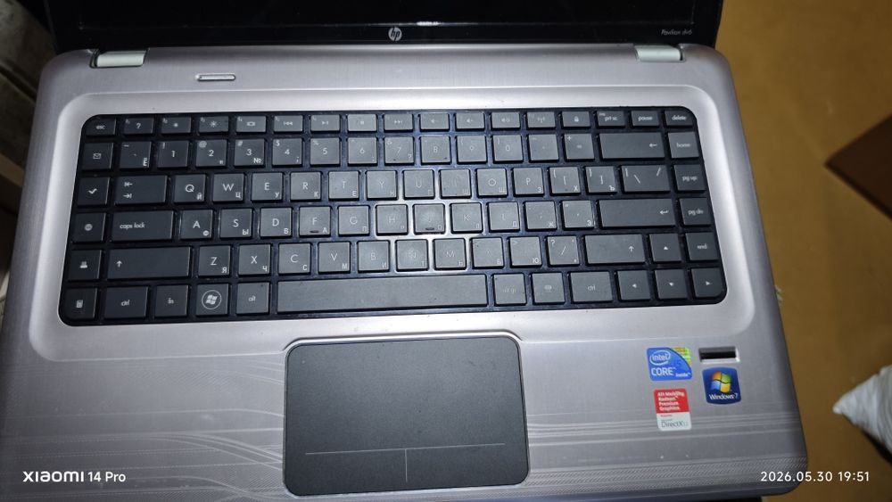 HP ноутбук на запчастини.