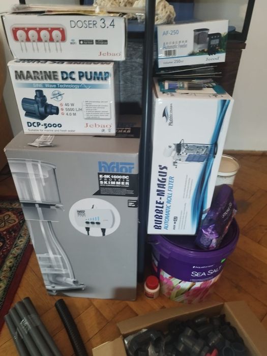 Zestaw akwarium morskie 350l prawie kompletne sump warte ponad 10000zł