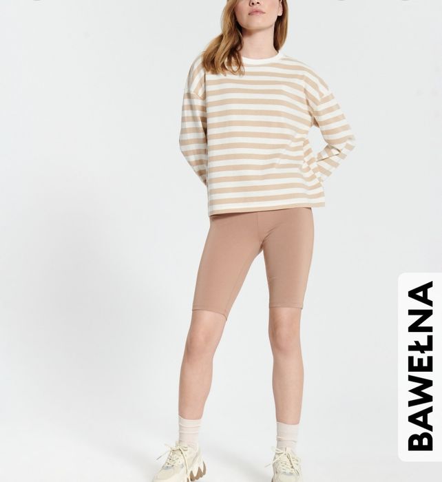 Nowe bawełniane szorty legginsy, kolarki damskie marki Sinsay roz.S/M