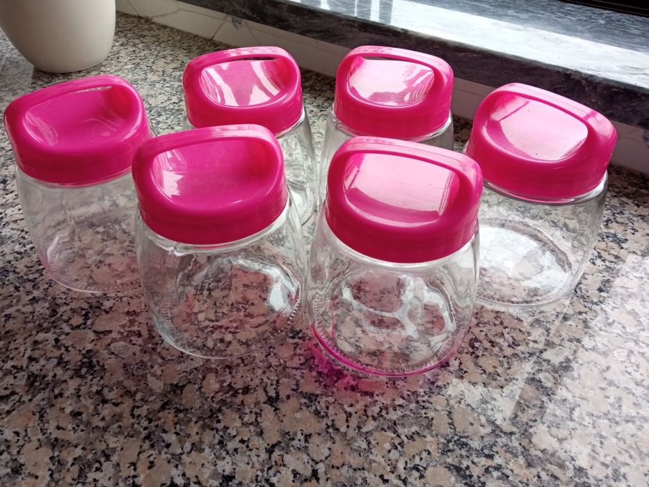 Frascos organização de cozinha