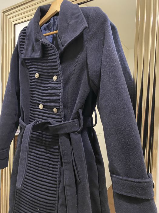 Casaco de fazenda azul