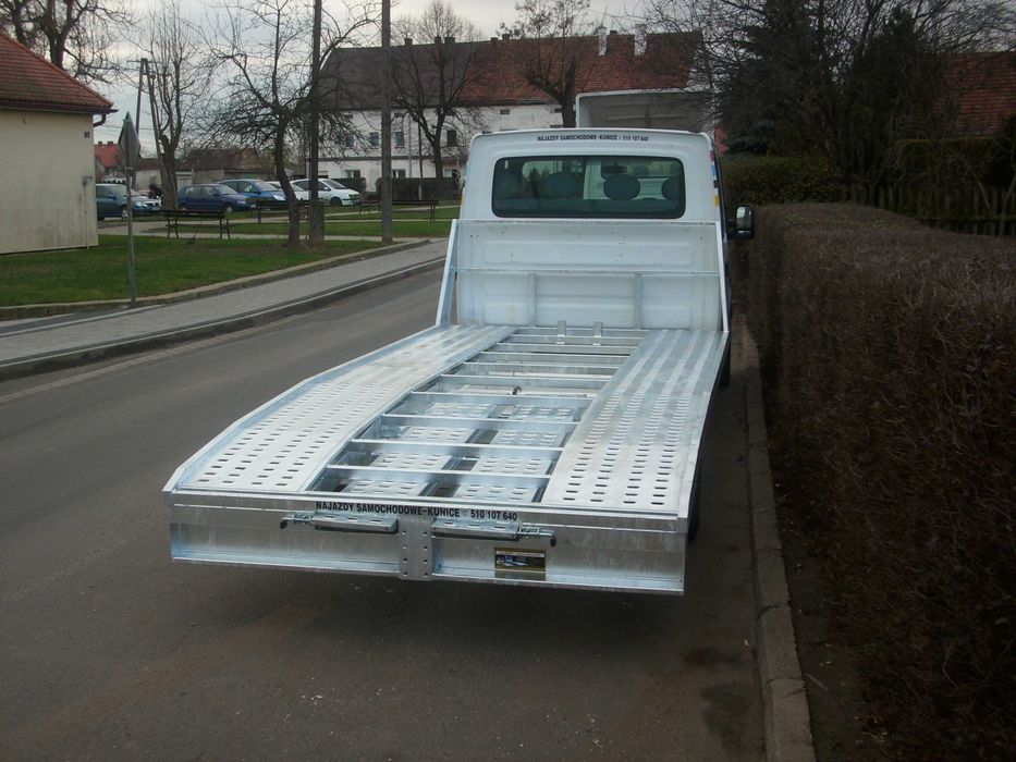 najazd ZABUDOWA autolaweta POMOC DROGOWA ducato producent KUNICE