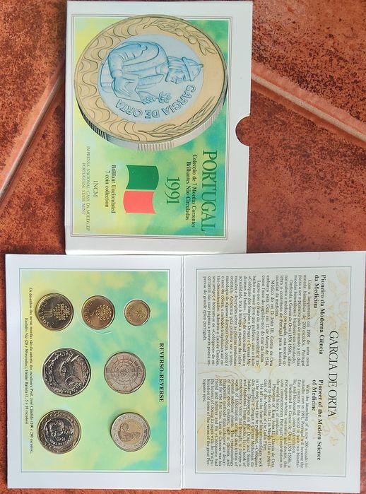Moedas portuguesas não circuladas