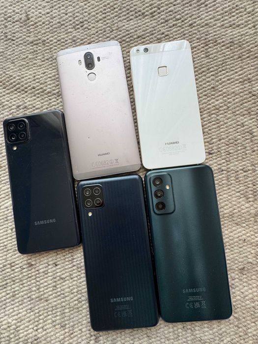 5 telemóveis estragados