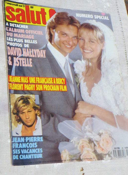 Revista Música Anos 80 Salut Casamento David Hallyday, J. P. François