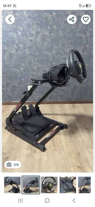 Volante Thrustmaster T80 Ferrari 488 GTB completo + base suporte que permite obter o máximo conforto !!