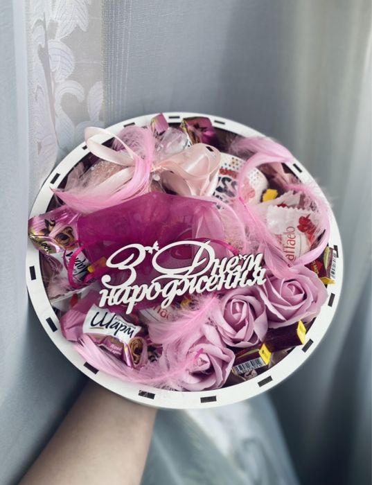 Подарунок дружині,дівчині, подарок девушке, солодкий бокс, річниця