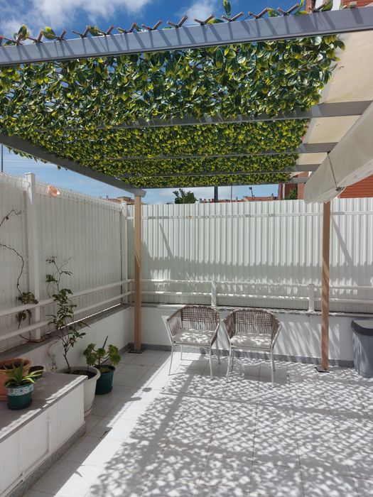 Pergola alumínio + trelissas