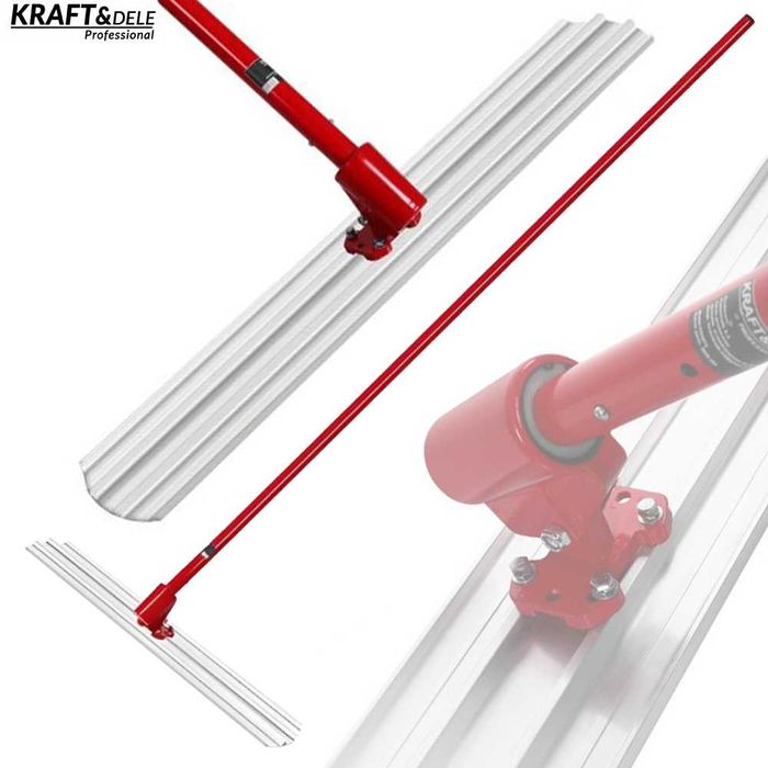 KRAFT&DELE Listwa Ręczna Łata Do Betonu Paca 120cm Sztyca 5,4m KD3572