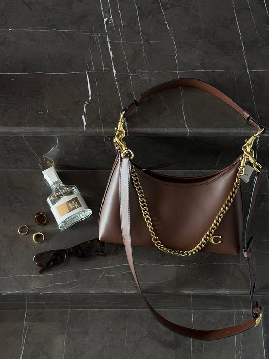 Сумка Coach / сумочка коач коуч шоколадна коричнева