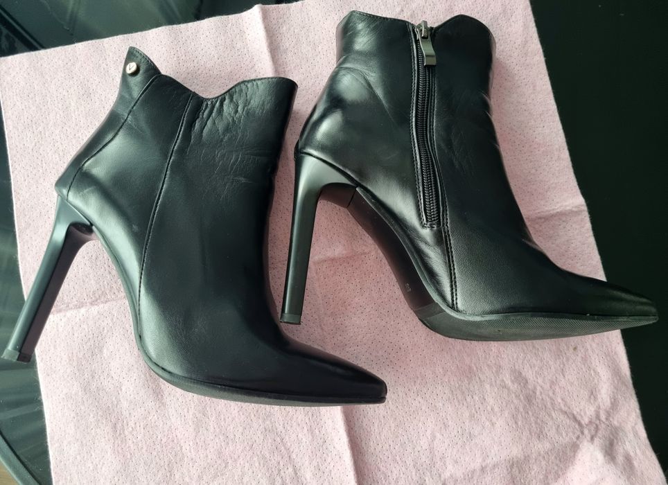 Półkozaczki skórzane Venezia