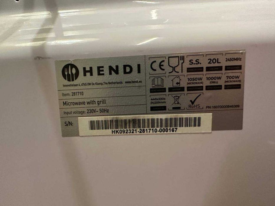 Мікрохвильова піч із грилем HENDI 281710