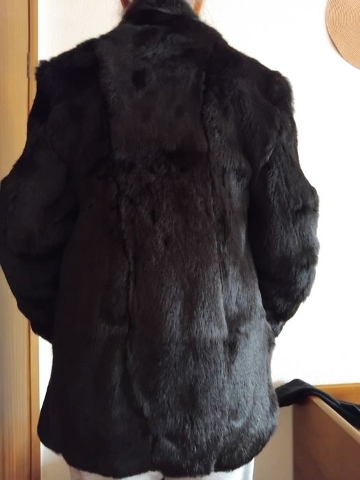 Casaco de Peles Vison Preto