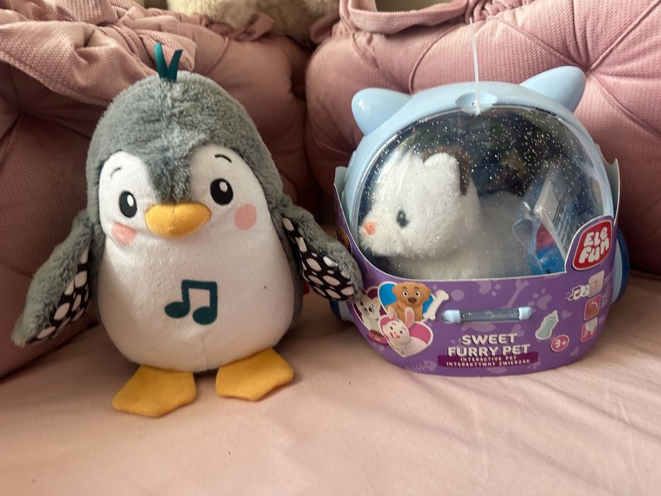 Zestaw nowych zabawek kotek Elefun pingwin fisher Price