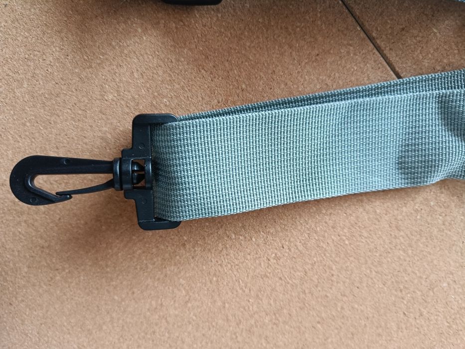 Nowy pasek do torebki torby na laptopa szary parciany