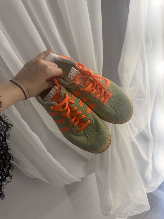 Кросівки жіночі оригінал Adidas Gazelle Bold Shoes Green 39 р