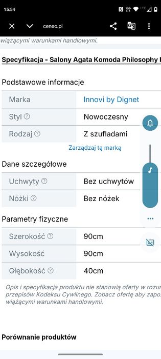 Komody z półkami i szufladami