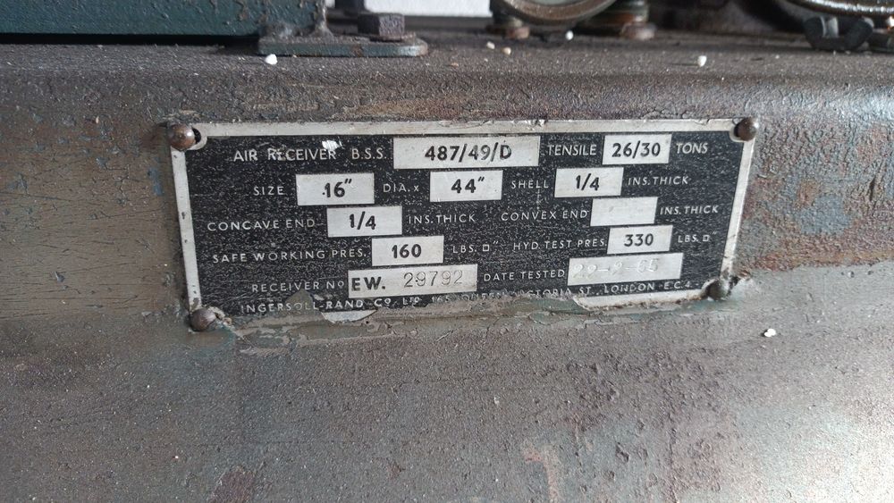 Kompresor sprężarka Ingersoll-Rand 1955 rok sprawna antyk