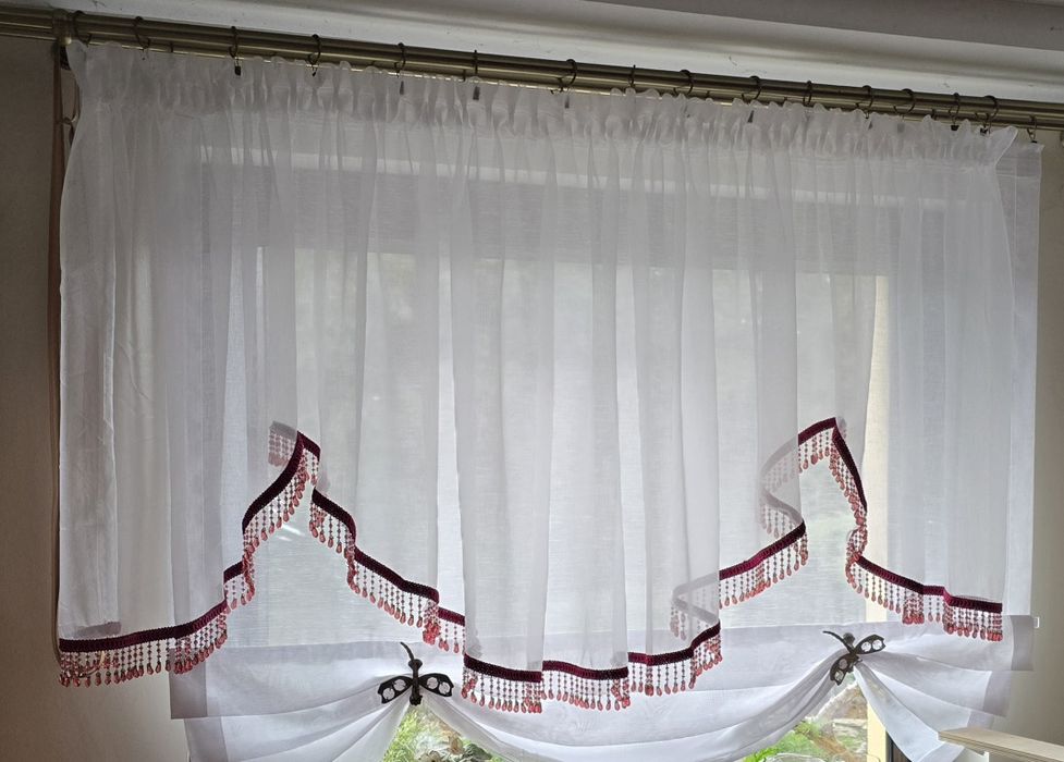 Firanka  z koralikami