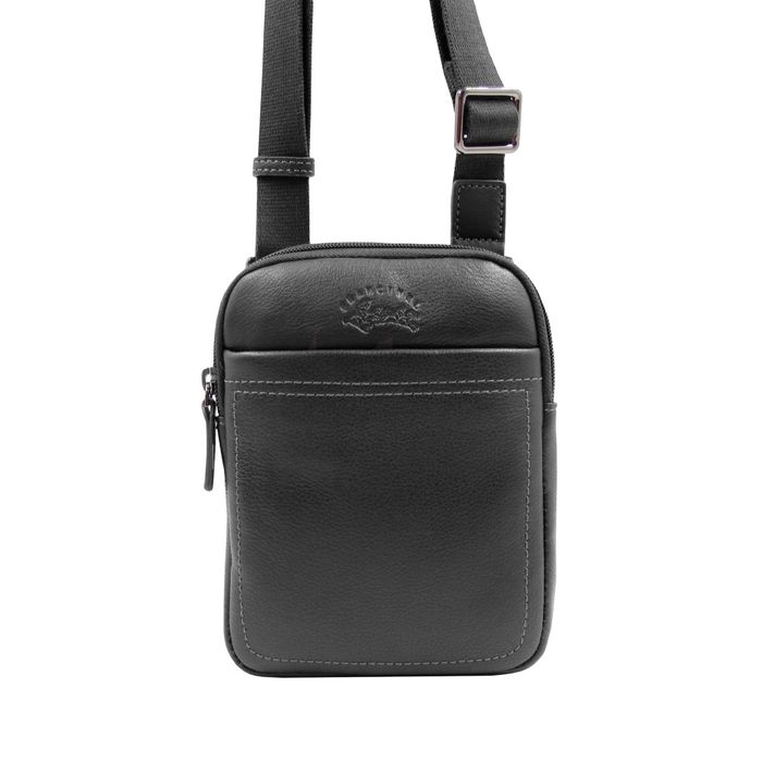 Bolsa FRANCIEL Paris de Ombro Slim Pele Preta