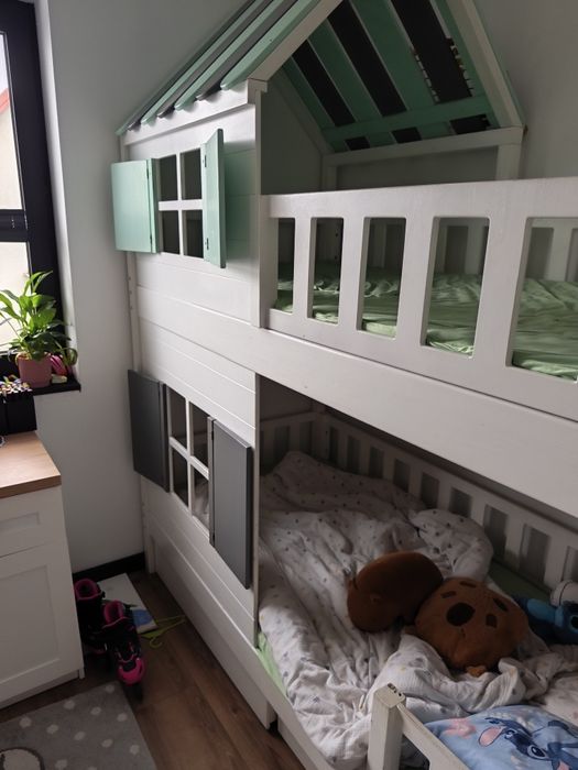 Łóżko piętrowe domek firmy Woodpassion