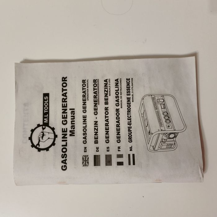 Бензиновий генератор М.L.TOOLS H8500W