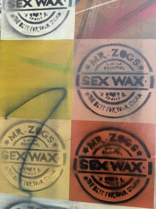 Surf -  Sex Waxe - pintura em óleo sobre tela e resina