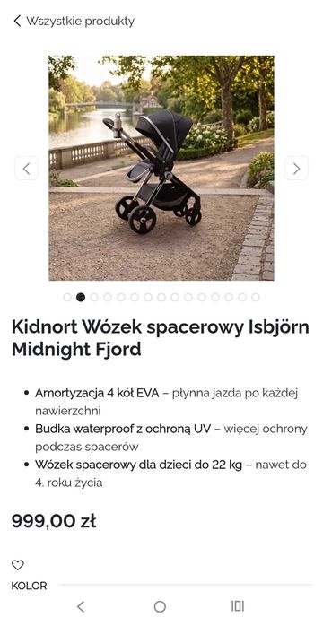 Wózek spacerowy kidnort