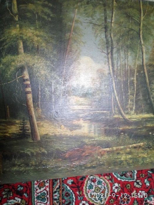 картина маслом Лес