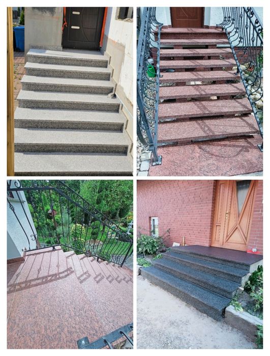Schody wewnętrzne i zewnętrzne Granitowe