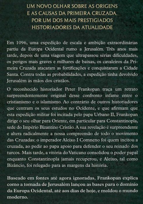Livro A Primeira Cruzada - O apelo do Oriente de Peter Frankopan [Portes Grátis]