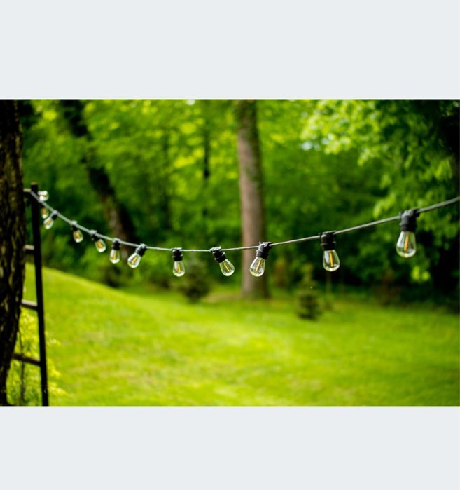Girlanda ogrodowa 20 m + 20 żarówek LED E27
