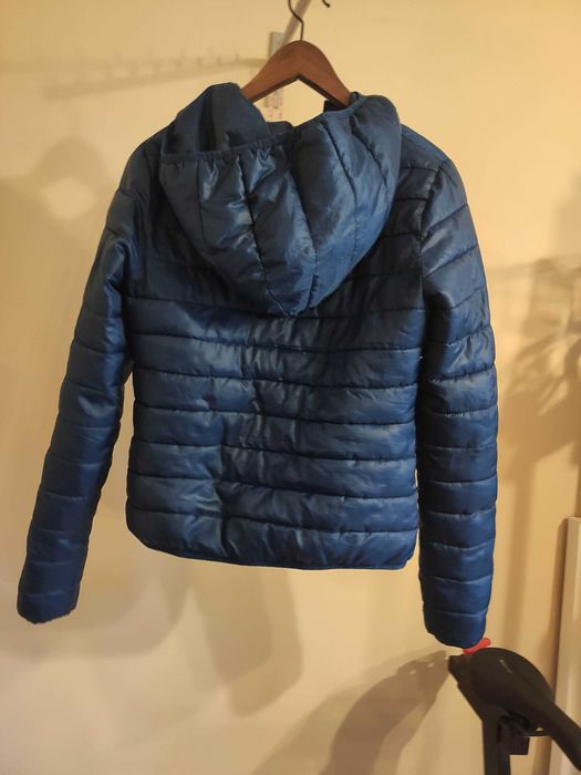 Kurtka pikowana Pull&Bear S granatowa