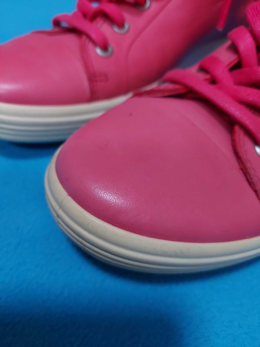 Черевики кеди хайтопи Ecco Soft 7 розмір 38 стан близький до нових рожеві