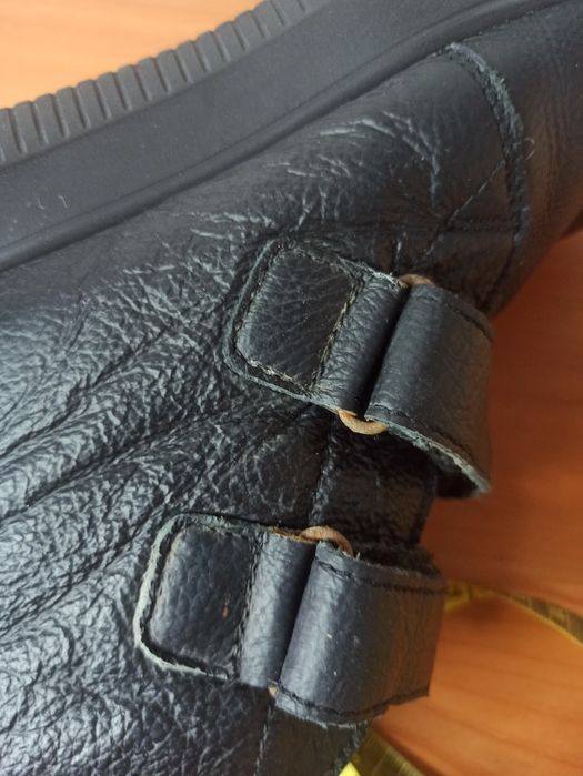 Зимние кожаные ботинки для мальчика б/у размер 37