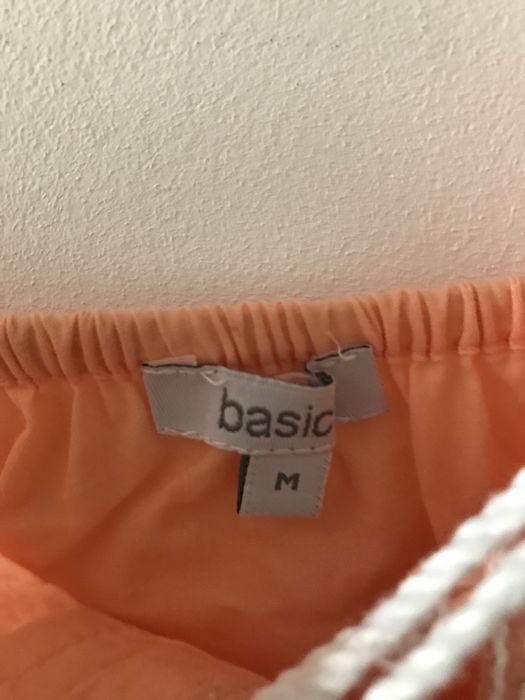 Macacão calções laranja pastel MO