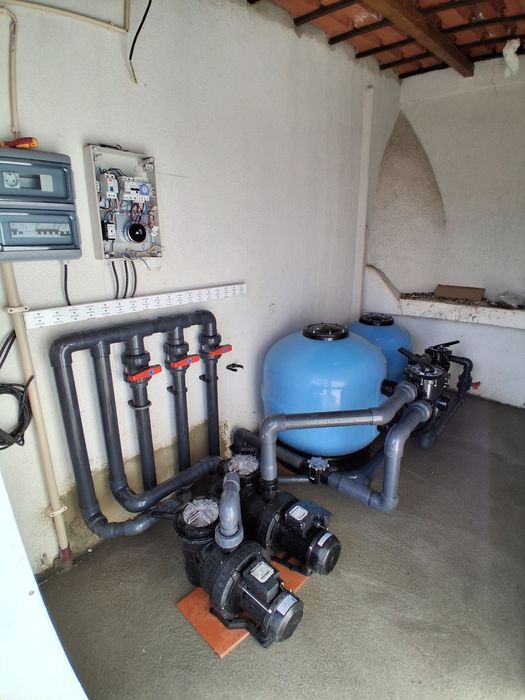Montagem máquinas de piscina
