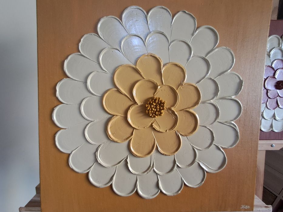 Conjunto de 2 telas de pintura a óleo