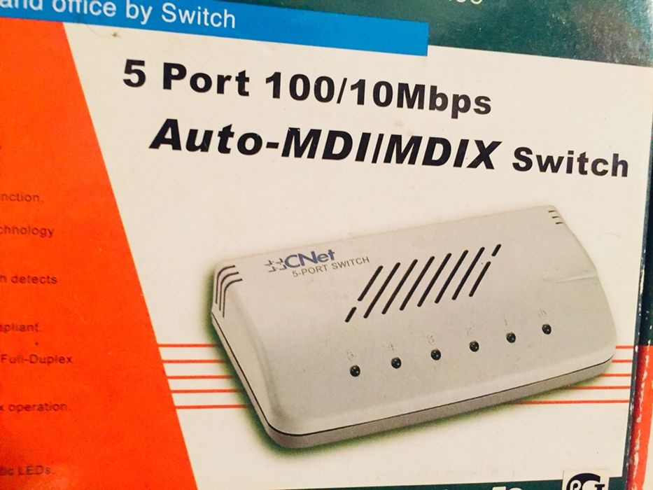 Switch de 5 portas para Network CNet (CNSH-500)