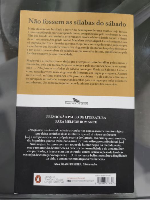 Livro "não fossem as sílabas do sábado" de Mariana Salomão