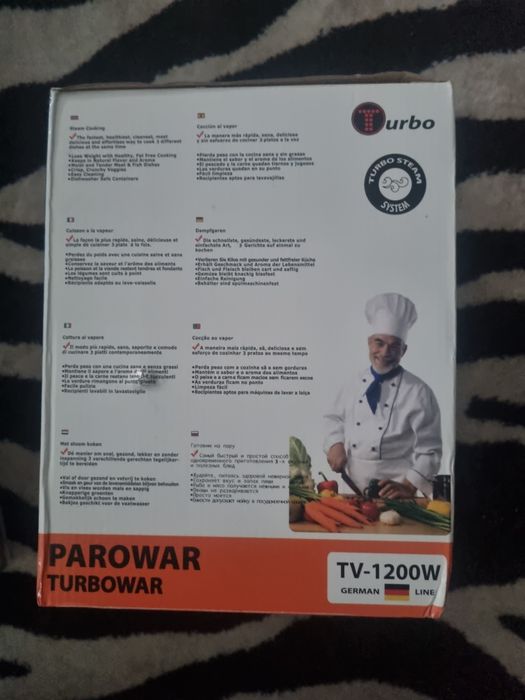 Parowar Steam  Cooker nowy 7.2L 3 poziomy