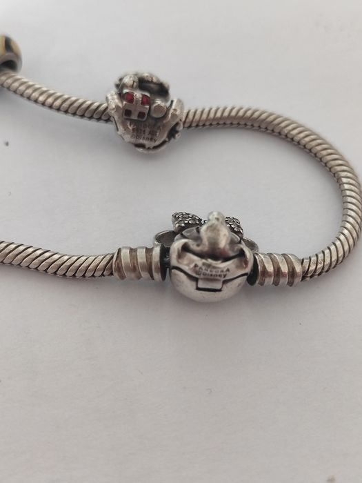 Срібний браслет "Пандора" з шармами