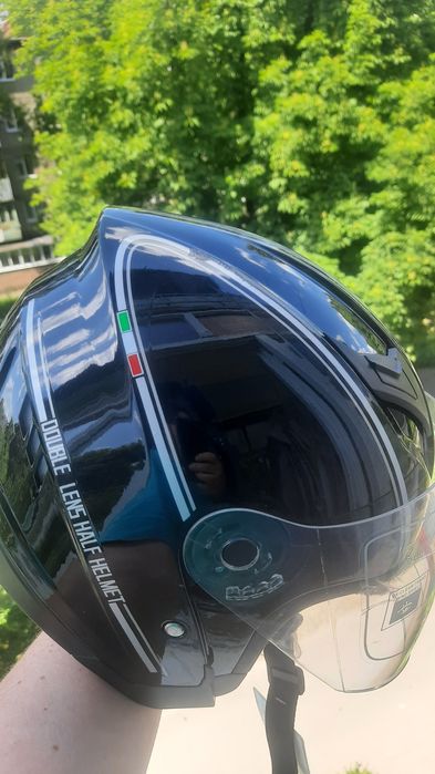 Новый шлем чёрный белый поцарапан: 900 грн. - Мотошоломи Полтава на Olx