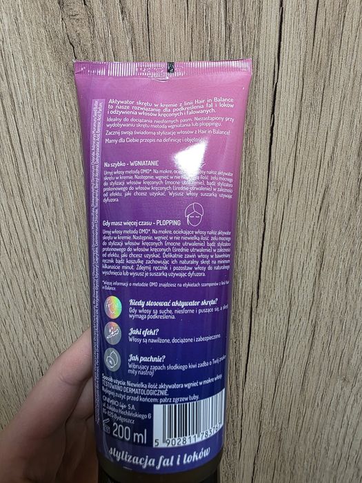 Nieużywany  aktywator skrętu marki only bio