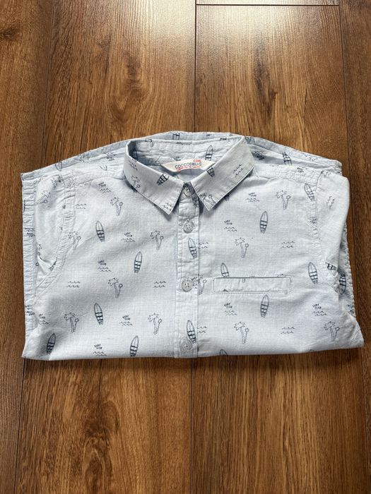 Coccodrillo koszula 128 cm elegant letnia krótki rękaw
